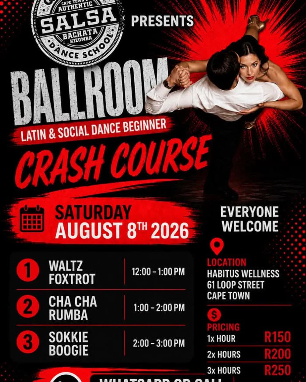 QUEPASA Ballroom & Latin Beginner Crash Course Workshop